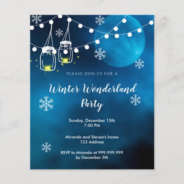 Budget Winter merveilleuse fête lune bleue (Devant)