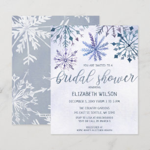 Budget Winter Wonderland Bridal Show Invitation