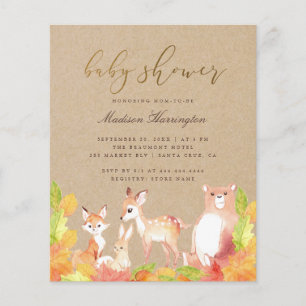 Budget Woodland Friends Of The Forest Baby shower