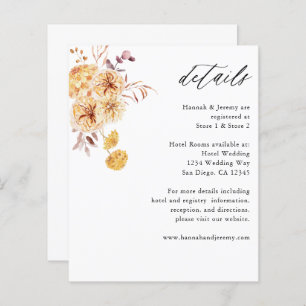 Budget : Yellow Golden Floral Boho Détails