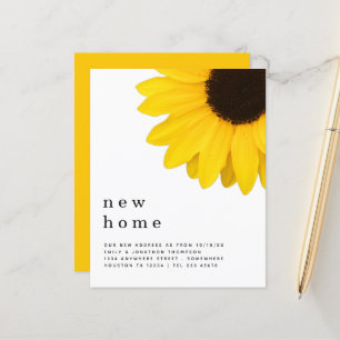 Budget Yellow Sunflower Moving Nouveau détail d'ad