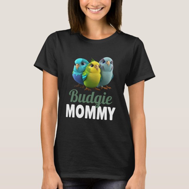 Budgie Mom Budgerigar Parakeet Bird Pullover Hoodi (Devant)