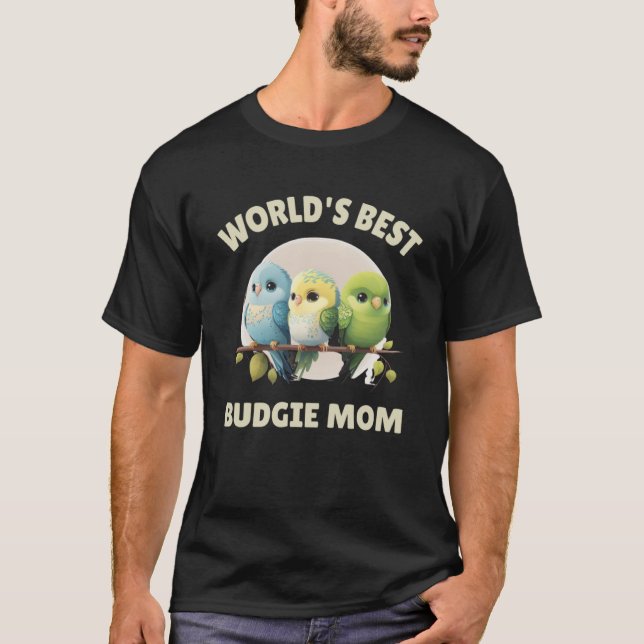 Budgie Mom Budgerigar Parakeet Bird Pullover Hoodi (Devant)