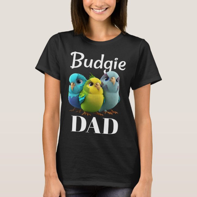 Budgie Papa Budgerigar Perakeet Bird Pullover Hood (Devant)