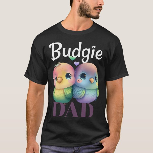 Budgie Papa Budgerigar Perakeet Bird Pullover Hood (Devant)