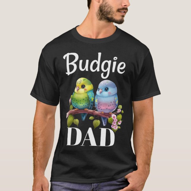 Budgie Papa Budgerigar Perakeet Bird Pullover Hood (Devant)