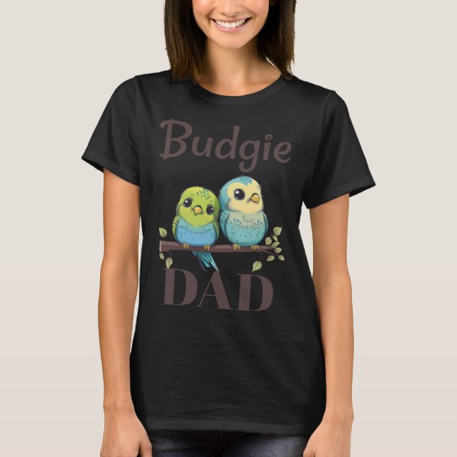Budgie Papa Budgerigar Perakeet Bird Pullover Hood (Devant)