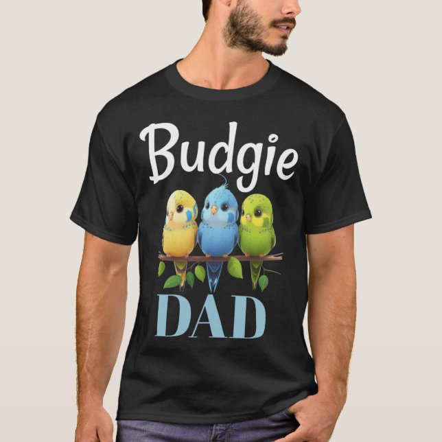 Budgie Papa Budgerigar Perakeet Bird Pullover Hood (Devant)