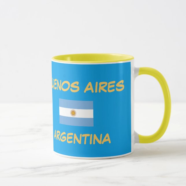 Buenos Aires Argentine Crest Mug (Droite)