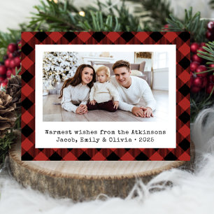 Buffalo Budget Plaid Photo Rouge Black Holiday Car