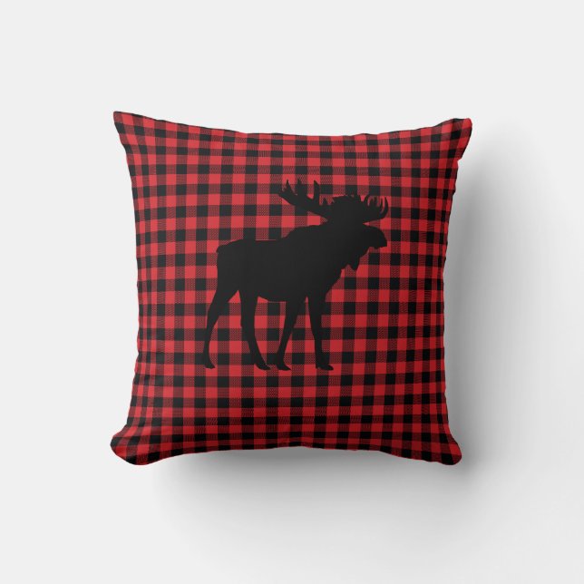 Buffalo Check Oreille sauvage Cabine Jeu Oreiller (Recto)