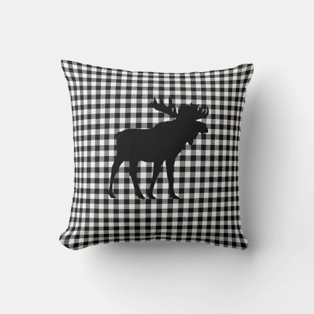 Buffalo Check Oreille sauvage Cabine Jeu Oreiller (Recto)