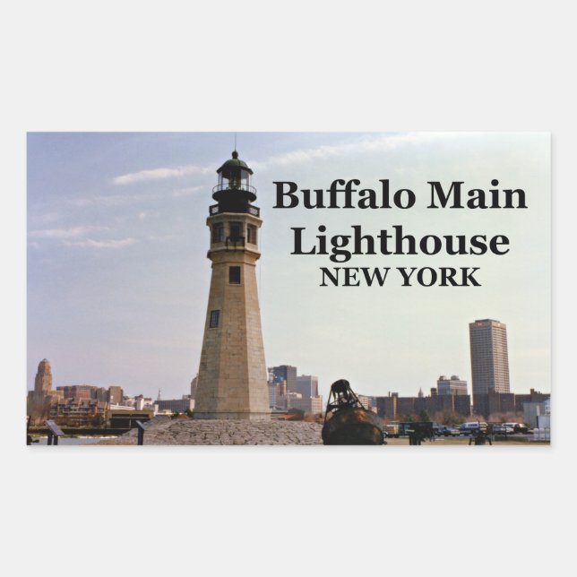 Buffalo Main Lighthouse, Stickers New York (Devant)