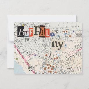 Buffalo NY Cartes Collage Carte Postale 35
