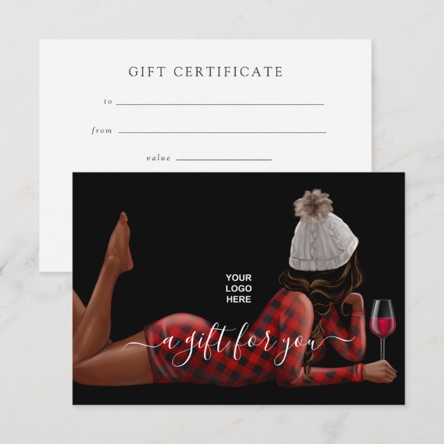 Buffalo Plaid Entreprise Vin de Noël (Devant / Derrière)