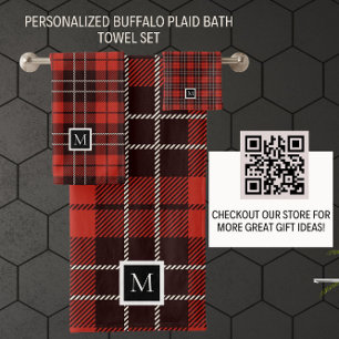 Buffalo Plaid Noël Rouge Blanc Noir Motif