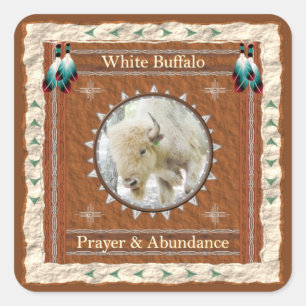 Buffle blanc - Stickers Prière et Abondance