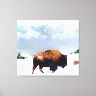 Buffle en toile enveloppée d'hiver Imprimer