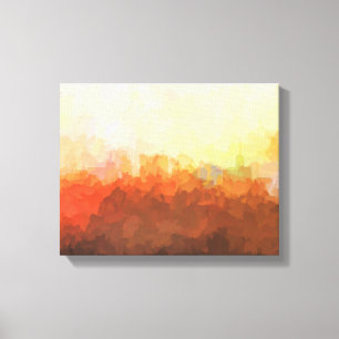 BUFFLE, HORIZON de NEW YORK dans la toile de