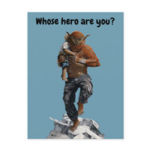 Bugbear Hero Secourt enfant Imaginaire Art Carte p