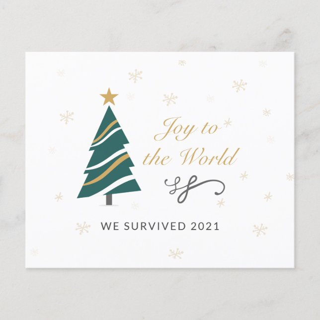 Bugdet Corporate We Survived 2021 Holiday Card (Devant)