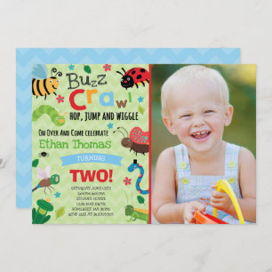 Bugs Birthday Invitation Boy Bugs Anniversaire