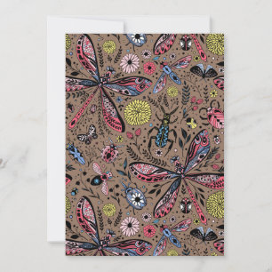 Bugs de Doodle sur mocha brown