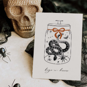 Bugs & Hisses Carte de voeux Halloween