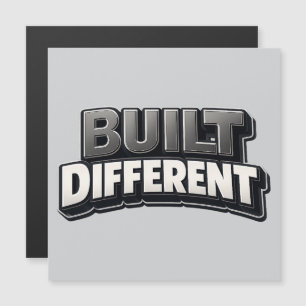 BUILT DIFFERENT – Bold Motivational Statement for 