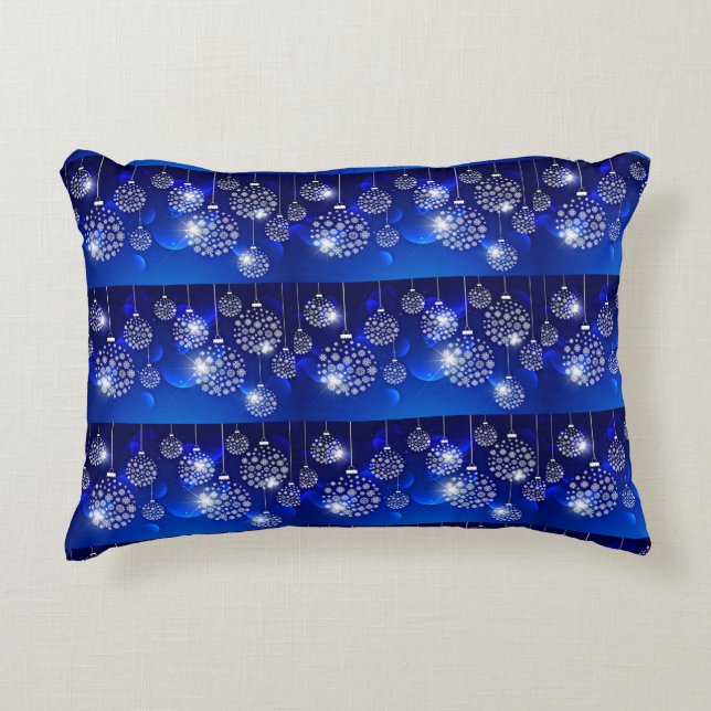 **BULBES DE NOËL** COUSSIN AVEC CÔTÉ "BLEU" (Devant)