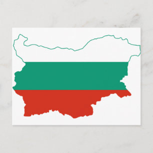 Bulgarie Carte drapeau BG