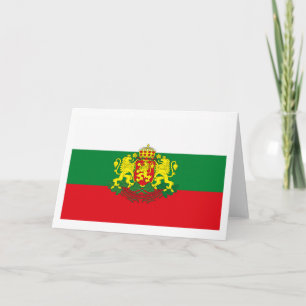 Bulgarie Drapeau avec carte de voeux de l'ACO