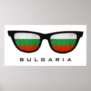 Bulgarie Shades texte personnalisé & affiche coule