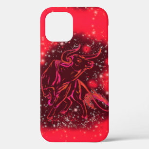 Bull coque iphone Courir Dans Red Starry Night