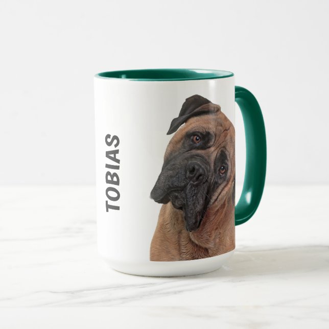 Bull Mastiff Mug personnalisée (Devant droit)