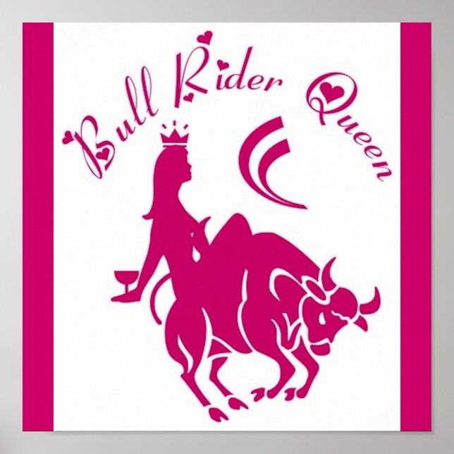 BULL RIDER QUEEN POSTER (Devant)