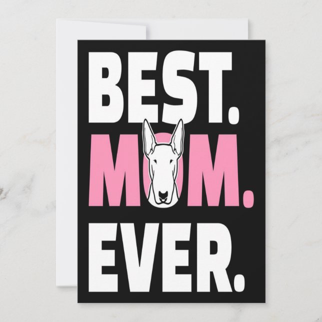 Bull terrier |bull terrier maman |Chien, cadeau am (Devant)