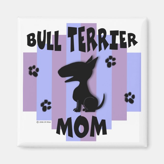 Bull Terrier Maman Magnet (Devant)