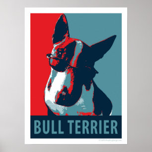 Bull Terrier Poster de parodie politique 18x24