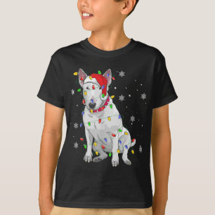 Bull Terrier Sweat de Noël Chien Xmas Lumières Tre