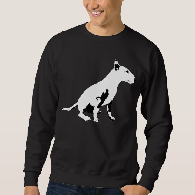 Bull Terrier Sweatshirt Bull Terrier Chien Chemise (Devant)