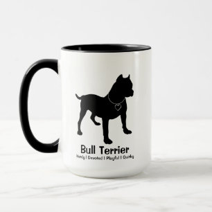 Bull Terrier Yin Yang Coffee Mug sur mesure