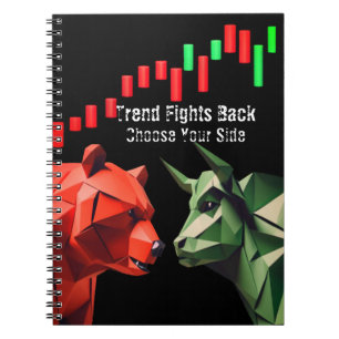 Bull vs Bear Market Carnet de bataille pour les né