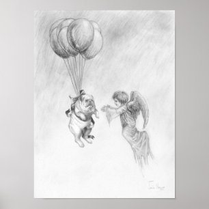 Bulldog Anglais Avec Poster Angel