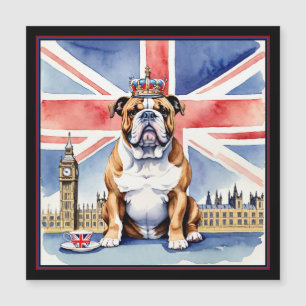Bulldog anglais, Parlement, Union Jack Magnet