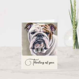 Bulldog Anglais Pensée Personnalisée De Vous