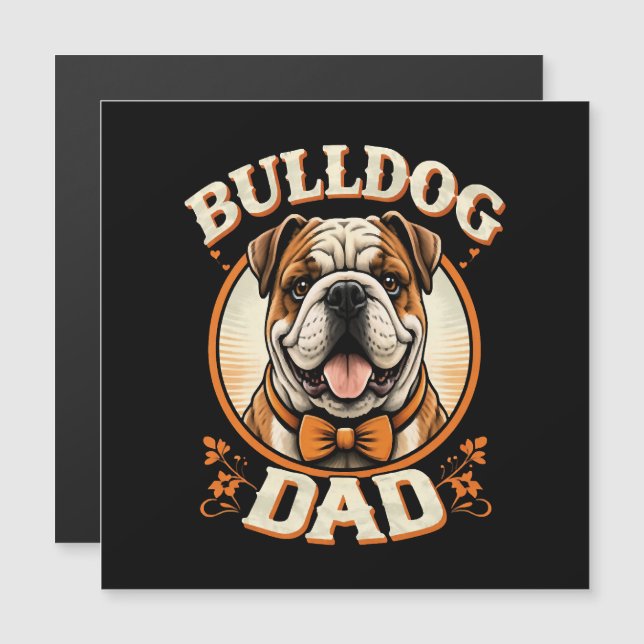 Bulldog Dad – Cute Vintage Bulldog Father’s Day (Devant / Derrière)