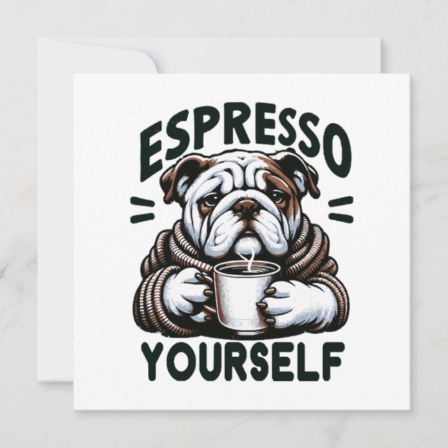 Bulldog Espresso Chaud - Café Confortable  (Devant)