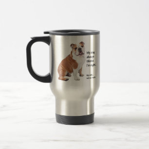 Bulldog / Femme Travel Mug
