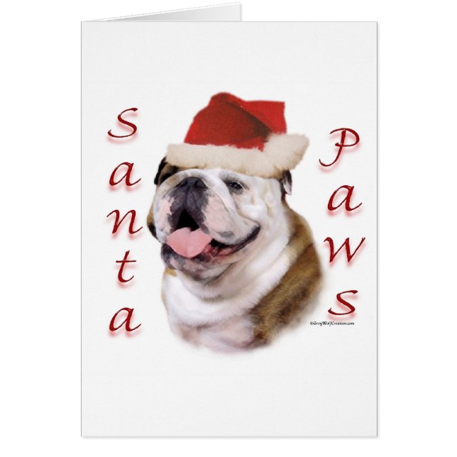 Bulldog Père Noël Paws (Devant)